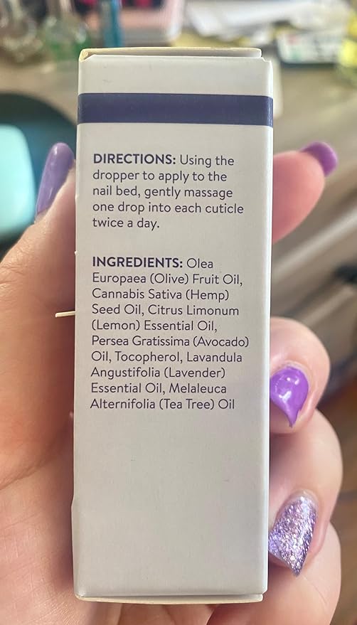 Blue Cross Professional Nail Care, All Natural Mineral Oil Free, Ultra-Nourishing, Hydrating, Moisturizing Nail & Cuticle Oil, Lemongrass + Lavender Scented Essential Oils, Made in USA, 0.5 fl oz/15mL