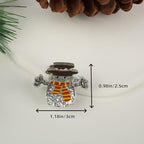 10PCS Mini Christmas Hair Claw Clips for Women-Christmas Tree and Gloves Gingerbread Snowman Stanta Claus Hair Accessories Cute Party Gifts for Girls