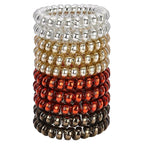 JessLab Spiral Hair Ties for Women, 10-Pack Traceless No-Damage Ponytail Holders, Coils Hair Bands for Girls, Assorted Colors