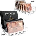 2 Pack Makeup Organizer, Compact Makeup Palette Organize, for Bathroom Countertops, Vanities, Cabinets, Sleek Modern Cosmetics Storage Solution for - Eyeshadow Palettes, Contour Kits, Blush