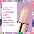 Winky Lux Unicorn Glimmer Balm -Hydrating ph Lip Balm, Natural Pink Tint with pH Color Changing, Moisturize & Soften Lips While Leaving Sheer Pink Tint, with Vanilla Scent