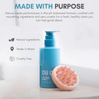 Oli G Total Refresh pH Balancing Shampoo – Lightweight Daily Cleanser for All Hair Types – With Marula Oil, Shea Butter & Quinoa Protein – Hydrating, Anti-Frizz Formula – 10.1 fl oz