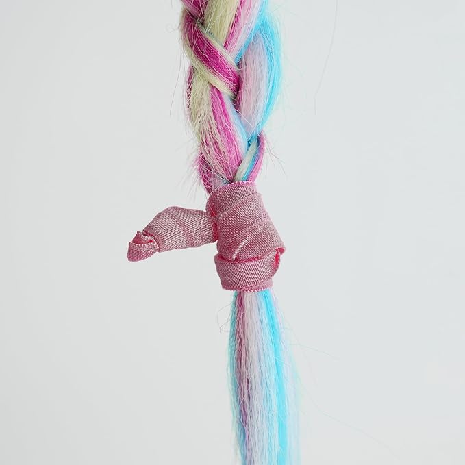 MEEDEE 100 Pack Dusty Rose Color Hair Ties For Women No Crease Soft Elastic Ribbon No Damage Pink Hair Ties Dusty Rose Knotted Ouchless Hair Ribbon Yoga Hair Ribbons Elastic Bracelets