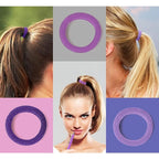 100PCS Hair Ties for Women And Kids, Seamless Thick Hair Bands, Elastic Baby Hair Ties No Damage Ponytail Holder, Cotton Toddler Hair Tie, No Crease Small Hair Tie For Toddler Girls (Purple)