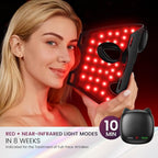 Red Light Therapy for Face – 8 Light Modes with 850nm Near-Infrared, 280 LED Face Mask Light Therapy for Skin Appearance, Fine Lines, Firming Support, FDA Cleared, Cordless Design