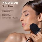 Self Tanning Mitt Applicator Set – 3-in-1 Velvet Mitts, Exfoliating Glove & Face Body Tanner Mitts for Streak-Free Tan, Reusable Self Tanner Mitt Kit for Lotion, Mousse & Spray