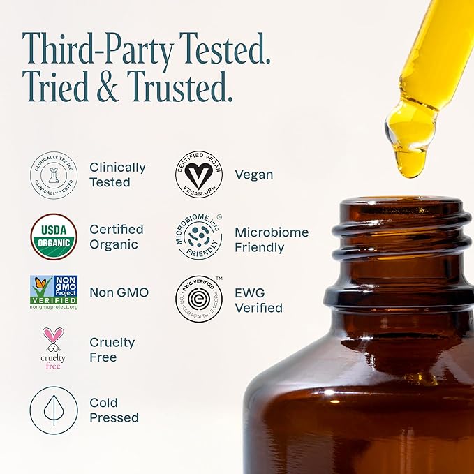 Cliganic Organic Jojoba Oil 16oz with Pump, 100% Pure | Bulk, Moisturizing Oil for Face, Hair, Skin & Nails | Natural Cold Pressed