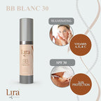 Lira Clinical BB Cream - SPF 30 Tinted BB Cream with PSC & Vitamins - Full Coverage - 0.7 fl oz. (Blanc 30)