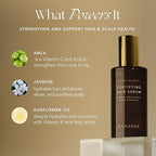 RANAVAT Mighty Majesty Travel Size Hair Serum - Fortifying Hair Oil Serum for Scalp Hydration, Frizz Control, & Hair Shine - With Jasmine and Amla Extract (0.5 oz)