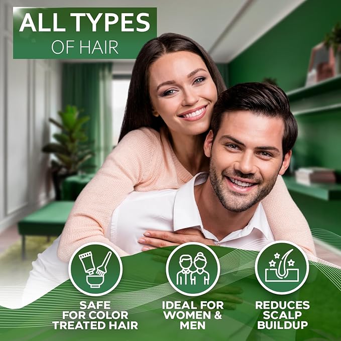 Castor Oil Shampoo and Conditioner Set - Thickening Products for Thinning Hair Women and Men - Sulfate Free Formula - Hydrating, Volumizing and Moisturizing for Dry Hair - Volume Boosting, Color Safe