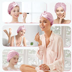 MISF 22 Momme 100% Real Mulberry Silk Bonnet For Sleeping Women, Double Layer Pure Silk Bonnet with Adjustable Elastic Band