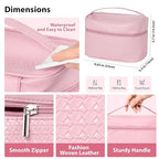 Rose Facial Skin Care Set, 33 Pcs Bath & Body Spa Basket for Women, Beauty Care Kit, Sheet Mask, Makeup Bag, Face Serum, Bath Bomb, Perfume, Christmas, Mother Day, Valentine's, Birthday, Baby Shower