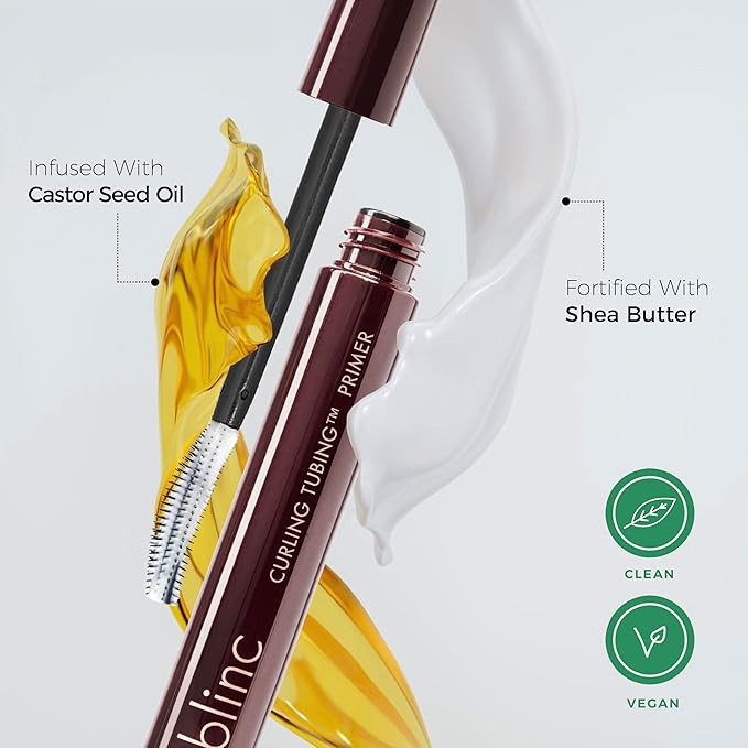 Blinc Curling TUBING Lash Primer | Dual-Action Formula for Long-Lasting Curl & Lash Lift Extension | Nourishing & Strengthening with Castor Oil & Shea Butter | Vegan & Clean Beauty 7ML