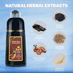 IIIMEIDU Hair Dye Shampoo 3 in 1 for Gray Hair, Herbal Ingredients Shampoo Burgundy Dye for Women Men, Grey Coverage 500ml 1