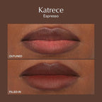 Thrive Causemetics Lip Filler Long-Wearing + Plumping Lip Liner, Shea Butter Hydrating Lip Plumper Retractable Lip Liner Pencil, Built In Sharpener, Vegan & Cruelty Free, Katrece (Espresso)