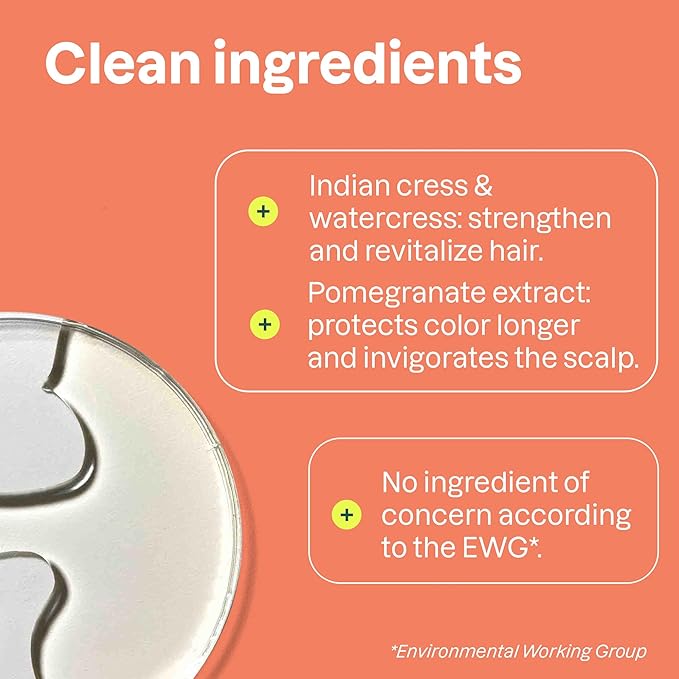 ATTITUDE Colorlast Hair Shampoo, EWG Verified, For Color Treated Hair, Protects Color, Naturally Derived Ingredients, Vegan and Plant Based, Avocado Oil and Pomegranate, 32 Fl Oz