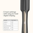 Infiniti PRO CONAIR Tension Control Straightening Brush, Heated Hair Brush with Tension Control Holds Hair in Place, Ionic Technology Adds Shine and Reduces Frizz, Gray