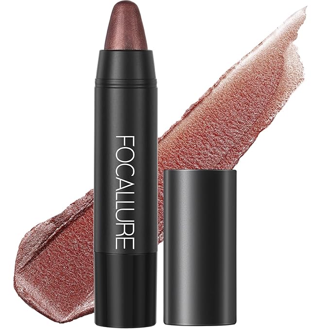 FOCALLURE Ultra Chic Lipstick,Rich Vitamin E Lip Crayon,Lightweight Color without Drying or Fading,Long Lasting Lips Makeup,#24 Copper