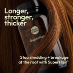 Moon Juice SuperHair Hair Growth Vitamins for Women & Men with Biotin & Saw Palmetto - Clinical Strength Multivitamin Hair Supplement for Healthier, Stronger, Thicker Hair, 120 Capsules - 30 Servings