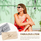 12 Pcs Stretchy Sport Headbands for Women,Absorbed Sport Headband Soft Twist Knotted Headbands for Yoga, Workout Daily Life