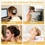 French Flat Hair Clips for Women 6pcs Hair Claw Clips for Thick or Thin Hair Matte Claw Clips for Girls Barrettes Non-Slip Strong Hold Hair Accessories for Women (Yellow)