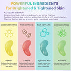 Under Eye Patches Variety Pack (8 Pairs), Stocking Stuffers for Women, Eye Masks for Dark Circles Puffy Eyes With 8 Colors (1 Pairs/Color), Vegan Skin Care Gifts for Teen Girls