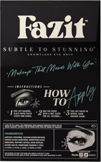 Fazit Makeup Patches - Snowflake Eye Rays - Glow Up Make-Up Patches - Cute Glitter Makeup Accessories for Women - Cosmetic Glitter for Face