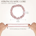 5 Pack Mulberry Silk Scrunchies for Women–22 Momme 6A Grade Hair Ties, Anti-Frizz & Anti-Breakage, Gentle & Safe for All Hair Types, Daily Styling&Overnight Care