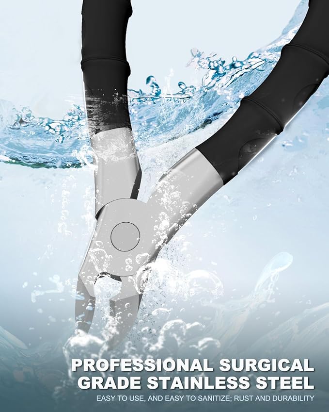 22MM Wide Jaw Toe Nail Clippers for Thick Nails,Podiatrist Ingrown Toenail Tool for Seniors,Professional Heavy Duty Nail Trimmer Cutter for Men,Ergonomic Antl-Slip Handle (Black)