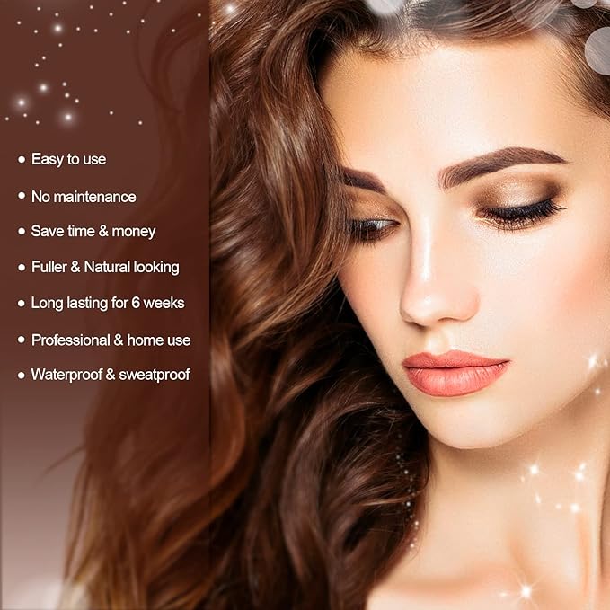 Eyelash & Eyebrow Kit, 2-In-1 Professional Lash & Brow Color Kit, Eye Brow & Eye Lash Coloring Set, Hair Color DIY Easy Use for Salon and Home 7ml Coffee/Dark Brown