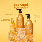 Luseta Manuka Honey Trio Hair Care Set Moisturizing Shampoo and Conditioner Set and Hair Serum Intense Hydration for Dry Hair For Ultimate Shine & Softness