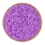 3200 Pcs Elastic Rubber Bands Small Hair Ties Hair Rubber Mini Hair Bands Hair Elastics Tiny Soft Holder Ponytails for Girls (Light Purple)