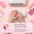 CANNI 6Pcs 9ml Pink Gel Nail Polish Set- Hot Pink Gel Polish Kit DIY at Home Salon Valentines Day Christmas New Year's Gifts for Girls