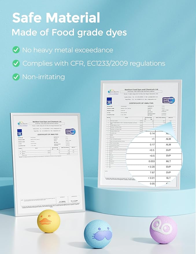 Momcozy Natural&Organic Essential Oil Bath Bombs,3 Pcs Bubble Bath Fizzy Balls with 3 Cute Animal Shapes,Bath Bombs Gift Set for Kids Girls Boys Toddler, Ideal Gift for Birthday, Bath Bomb Kit