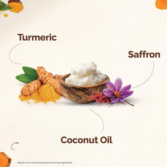 Mamaearth Ubtan Single Use Facial Kit | Includes Cleanser, Scrub, Gel, Massage Creams & Face Pack | Turmeric & Saffron Infused | 2.12 Oz/60g