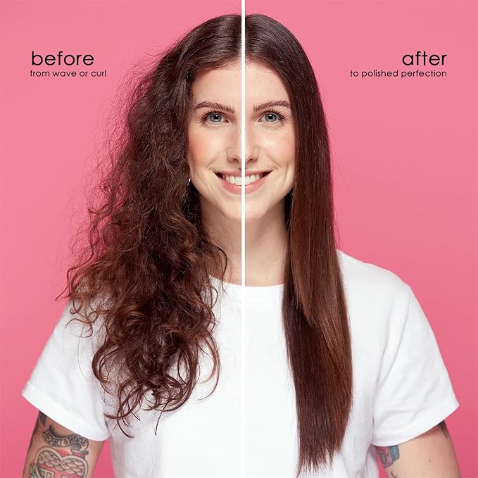 ANGENIL Pro Round Pink Dual Voltage Hair Straightener Irons, Titanium Flat Iron Hair Straightener and Curler 2 in 1 with Heat Resistant Silicone Mat, Smoothness, Large LCD Display, 20S Fast Heat Up