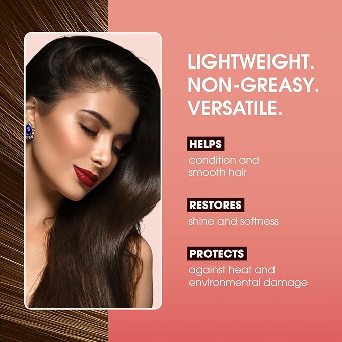 One 'N Only Argan Oil Hair Treatment - Lightweight & Hydrating Hair Oil for Natural, Wigs & Extensions - Shine Enhancing, Heat Protectant & Frizz Control (3.4 oz, 2pk)