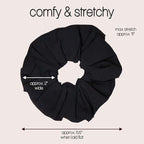 likemary Scrunchies for Women - Match Your Mood & Outfit - Strong, Snag-Free Hair Ties for All Hair Types Made from Sustainable Reclaimed Fabric - 5 Pack