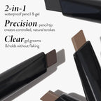 LAURA GELLER NEW YORK Sculpt-n-Stay Waterproof Brow Pencil & Gel- Blonde