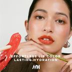 Handmade Heroes 100% Natural Vegan Tinted Lip Gloss with Hyaluronic Acid - Lightweight Moisturizing Soft Lipstick for Dry Lips Christmas Gifts - 4pc set Stocking Stuffers