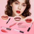 Beginner Makeup Set for Teen Girl Women, Makeup Present for Her, Makeup Kit with Cosmetic Train Case Contained Eyeshadow Blush Lip Gloss and Oil Lip Liner Eyeliner Brushes Mirror (Pink)