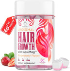 Liposomal Hair Growth Soft Chews – High Potency Hair Growth Vitamins for Women & Men with Biotin, InosiMag Complex, Collagen, Zinc - Strong Hair Skin Nails Vitamins, 60 Count