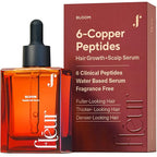 Bloom Clinically Proven Copper Peptide Hair Serum for Hair Growth - Non-Greasy & Lightweight Advanced Multi-Peptides for Women w/Thinning Hair - Promotes Fullness, Reduces Shedding - Made in USA