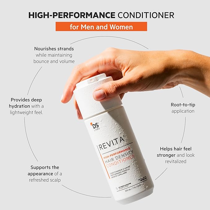 DS Labs Revita Conditioner Refill Pouch, 500 mL – Scalp Refreshing Hydration for Fuller Looking, Weightless Hydration, Caffeine, Turmeric, Sulfate & Silicone Free, Color Safe, For Men & Women