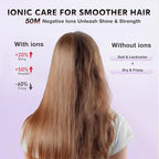 Ionic Diffuser Hair Dryer for Curly Hair, 1875W Fast Drying Blow Dryer with Diffuser and Concentrator Nozzle, Compact & Portable Negative Ion Hairdryer Blowdryer, 3 Heat 2 Speed Settings, Pink