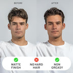 Hardworking Gentlemen - Medium Hold Hair Clay - Mens Hair Clay - ALL NATURAL ingredients - Matte Finish - Holds All Day - 2oz. (Medium Hold)