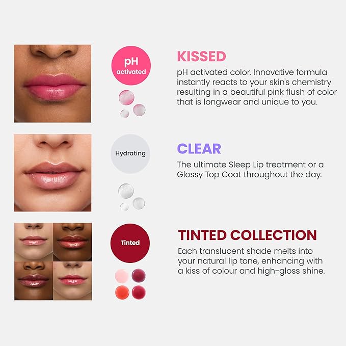 Wonderskin Lip Oil Rehab Serum - Tinted Lip Oil, Hydrating, Moisturizing, and Non-Sticky Deep Red Tint Serum for Dry Lips (Honey)