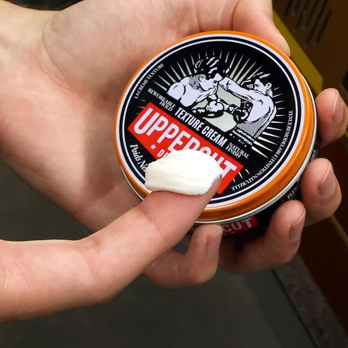 UPPERCUT DELUXE Texture Cream –Flexible, Reworkable Styling Cream for Men – Natural Matte Finish, Pliable Hold, Lightweight Hair Product – 3.5 oz / 100g