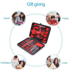 26 PCS Nail Clippers, ONEHERE Premium Manicure Set, Professional Grooming Gift Kit, Pedicure Kit, Facial, Hand, Foot, Cuticle Nail Care Tools, Fingernail Clippers with Luxurious Portable Travel Case