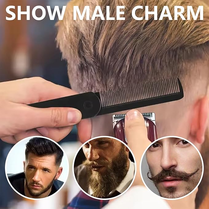 Volumizing Texture Comb, Wide-Tooth Hair Styling Comb for Men & Women, Fluffy Curly Texture Roots Volume Combs, Bangs Seam Grooming Styling Tool (2Pcs)